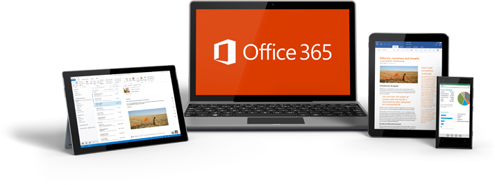 Office 365 works on all devics including mobile phones